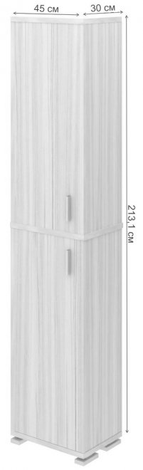 Шкаф Феланта-20-3 НБЕ нельсон / белый