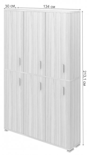 Шкаф Феланта-40-4 ШБЕ шамони / белый