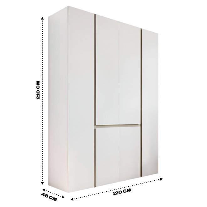 Шкаф Сура 2 белый / сонома