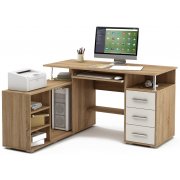 дуб сонома / белый