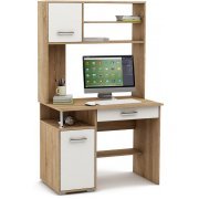 дуб сонома / белый