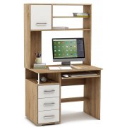 дуб сонома / белый