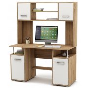 дуб сонома / белый