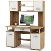 дуб сонома / белый