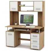 дуб сонома / белый