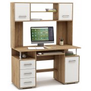 дуб сонома / белый