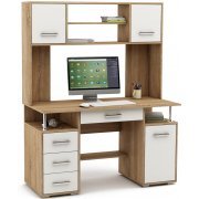 дуб сонома / белый