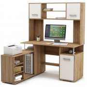 дуб сонома / белый