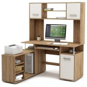 дуб сонома / белый