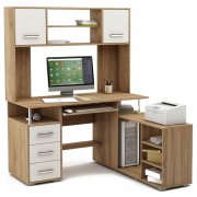 дуб сонома / белый