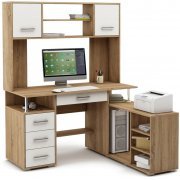 дуб сонома / белый