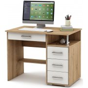 дуб сонома / белый