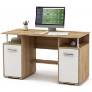 дуб сонома / белый