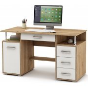 дуб сонома / белый