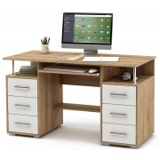 дуб сонома / белый