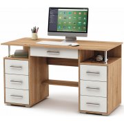 дуб сонома / белый