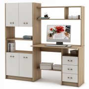 дуб сонома / белый