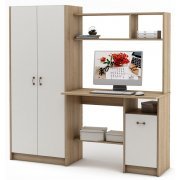 дуб сонома / белый