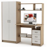 дуб сонома / белый