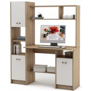 дуб сонома / белый