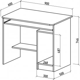 Компьютерный стол Бостон-1