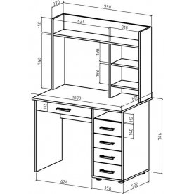 Компьютерный стол Дастин 11Я