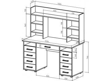 Компьютерный стол Дастин 14Я