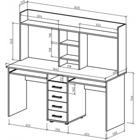 Компьютерный стол Остин-16