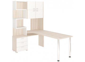 Компьютерный стол Домино СР-500М/190 КБЕБЕ-левый карамель / белый / карамель