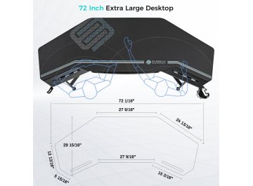 Компьютерный стол Eureka AED-E70B-V4