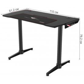 Компьютерный стол Eureka I1 черный