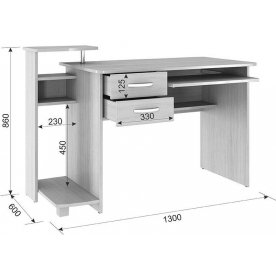 Компьютерный стол Ирбис