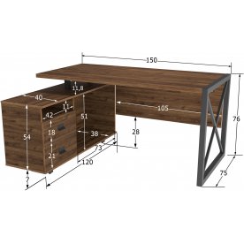 Компьютерный стол Хардвиг СР01