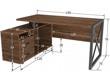 Компьютерный стол Хардвиг СР01