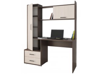 Компьютерный стол Квартет-9 венге/дуб молочный