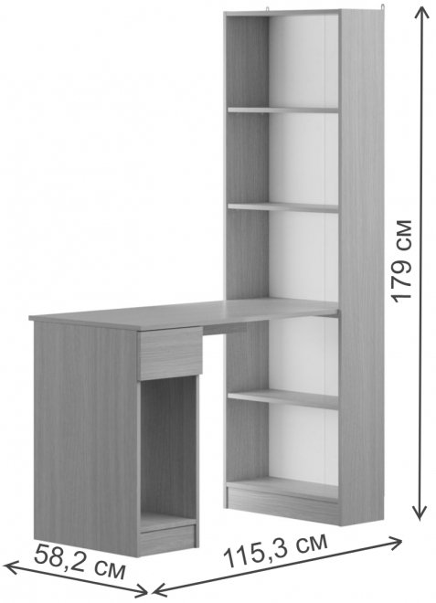 Компьютерный стол Лайт 10.01 плэйн