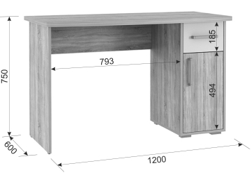 Компьютерный стол Лайт-1 120