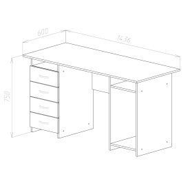 Компьютерный стол СТК3