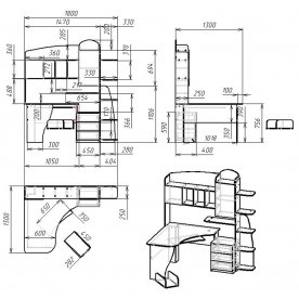 Компьютерный стол Мебелайн-12