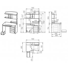 Компьютерный стол Мебелайн-16