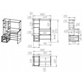 Компьютерный стол Мебелайн-27