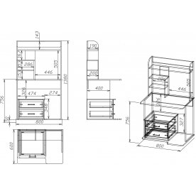 Компьютерный стол Мебелеф-12