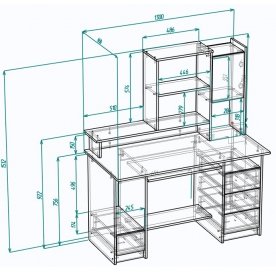 Компьютерный стол Мебелеф-33