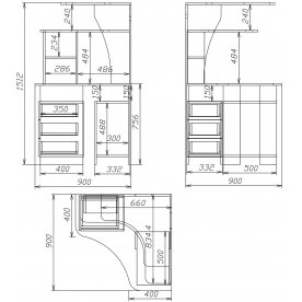 Компьютерный стол Мебелеф-4