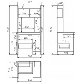 Компьютерный стол Мебелеф-9