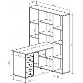 Компьютерный стол Оксфорд-3