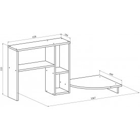 Компьютерный стол С-237 + СЕ-237