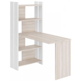 Компьютерный стол со стеллажом СТЛ-ОВ и столешницей 130РПрям без тумбы