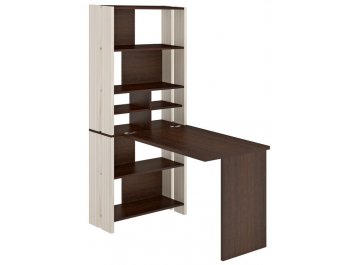 Компьютерный стол со стеллажом СТЛ-ОВХ и столешницей 130Прям без тумбы