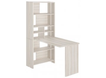 Компьютерный стол со стеллажом СТЛ-ОВХ и столешницей 130РПрям без тумбы